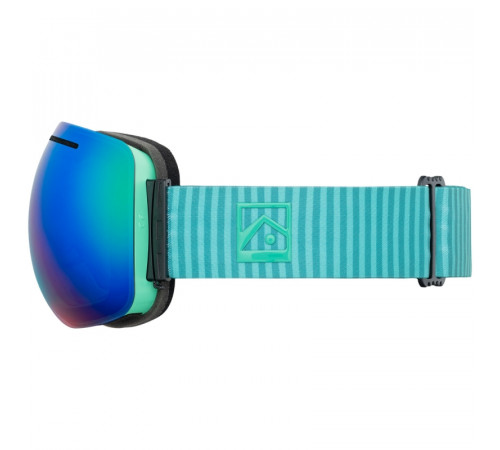 Маска для сноуборда KYOTO BURNS MARINE GREEN/STELLAR CHROME 2024