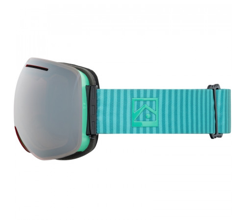 Маска для сноуборда KYOTO BURNS MARINE GREEN/PINK CHROME 2024