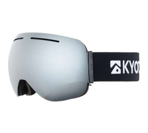 Маска для сноуборда KYOTO BURNS BLACK/SILVER CHROME 2024