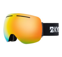 Маска для сноуборда KYOTO BURNS BLACK/FIRE CHROME 2024