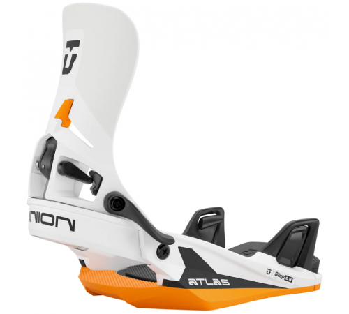 Крепления UNION ATLAS STEP ON 2026 WHITE/ORANGE