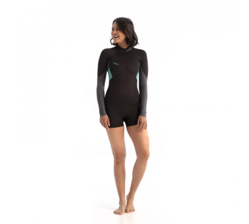 Гидрокостюм Jobe Sofia 3/2mm Shorty Longsleeve Wetsuit Women Vintage Teal 2021