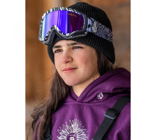 Детская маска VOLCOM ATTUNGA YOUTH OP ART PURPLE CHROME