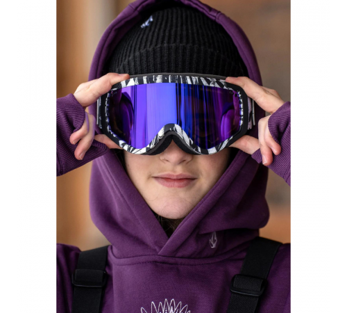 Детская маска VOLCOM ATTUNGA YOUTH OP ART PURPLE CHROME
