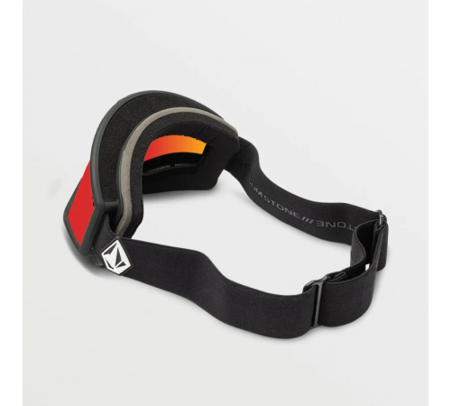 Маска VOLCOM YAE 2024 MATTE BLACK RED CHROME