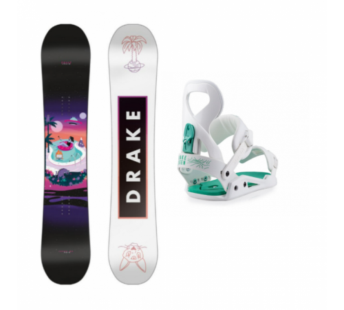 Женский сноуборд комплект DRAKE CHARM + QUEEN 2023