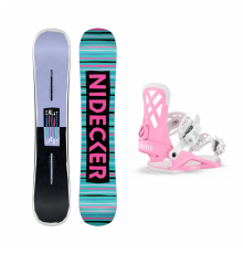 Женский сноуборд NIDECKER CHEAT CODE + UNION ROSA 2026
