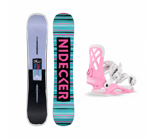 Женский сноуборд NIDECKER CHEAT CODE + UNION ROSA 2026
