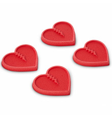 Наклейка на доску CRAB GRAB MINI HEARTS RED