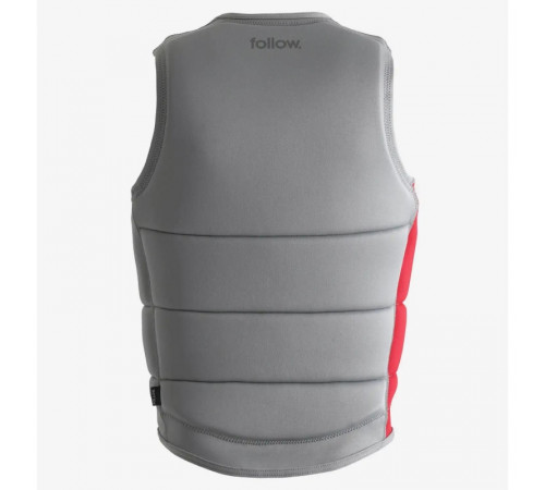 Жилет для вейкборда FOLLOW 2024 CORP LIGHT GREY/RED