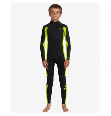 Детский гидрокостюм BILLABONG 3/2mm FOIL BZ FLURO LIME 2024 YOUNG BOYS