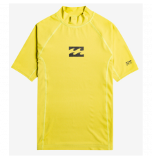 Лайкра BILLABONG SHORT SLEEVE UPF50 FOR BOYS 2024 YELLOW