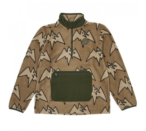 Толстовка AIRBLASTER FLEECE HALF ZIP 2025 TAN BIG TERRY