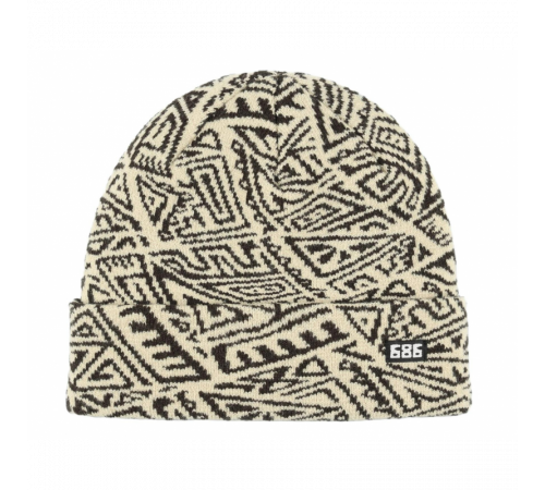 Шапка 686 SCRAWL BEANIE 2025 BLACK