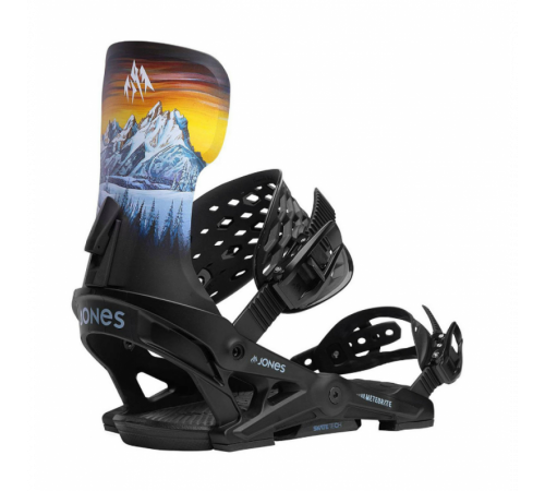 Крепления JONES METEORITE SNOWBOARD BINDING 2024 BLACK/ART