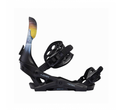 Крепления JONES METEORITE SNOWBOARD BINDING 2024 BLACK/ART