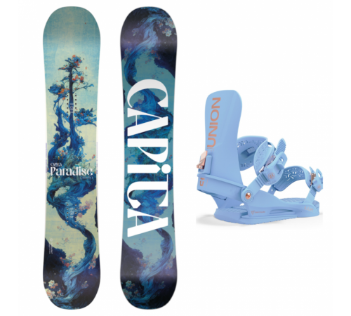 Сноуборд комплект CAPITA PARADISE + UNION JULIET 2025