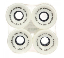Комплект колёс для круизера EASTCOAST SHELBY WHITE 65 MM 78A