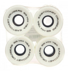 Комплект колёс для круизера EASTCOAST SHELBY WHITE 65 MM 78A