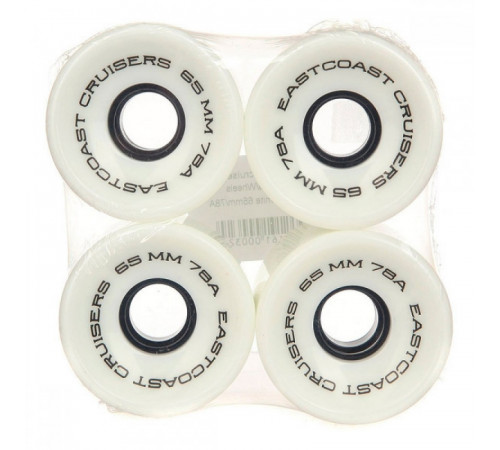 Комплект колёс для круизера EASTCOAST SHELBY WHITE 65 MM 78A