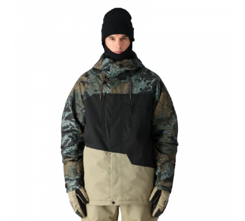 Куртка 686 GEO JACKET 2025 CYPRESS GREEN HEMISPHERE COLORBLOCK