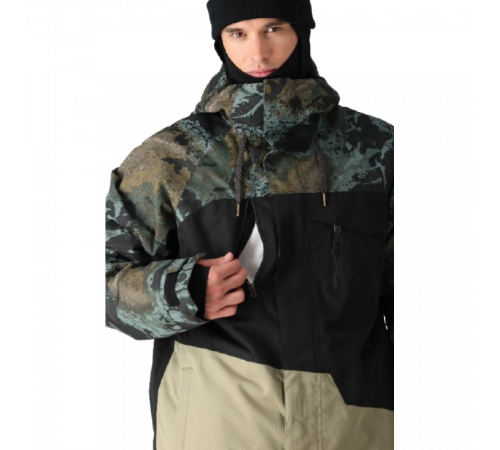 Куртка 686 GEO JACKET 2025 CYPRESS GREEN HEMISPHERE COLORBLOCK