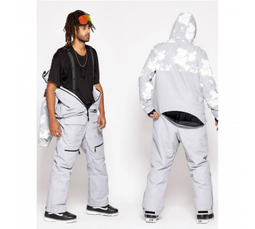 Комбинезон мужской ONESKEE MARK VII SUIT 2023 GREY/WHITE