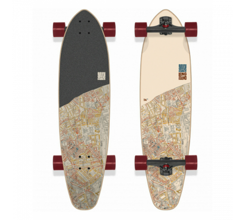 Лонгборд LONG ISLAND MAPS KICKTAIL COMPLETE 36'' 2023