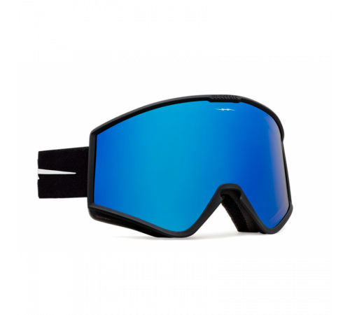 Маска ELECTRIC KLEVELAND (MATTE BLACK+BL YELLOW/BLUE CHROME) 2023
