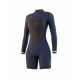 Женский гидрокостюм MYSTIC 2023 Brand Longarm Shorty 3/2mm Bzip Flatlock Night Blue