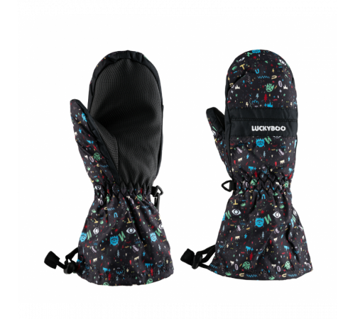 Детские варежки LUCKYBOO FUTURE 2023 BLACK