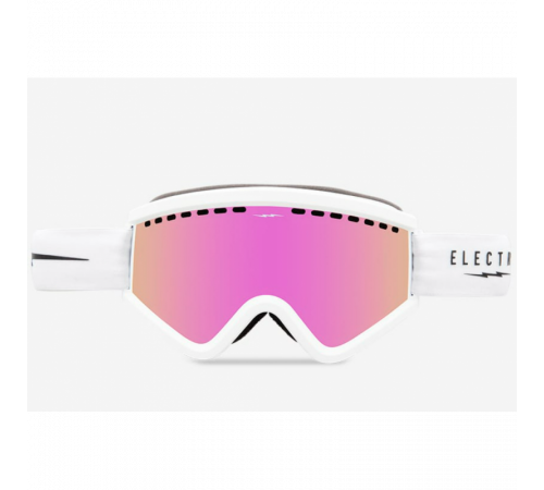 Маска ELECTRIC EGV (MATTE WHITE/PINK CHROME) 2023