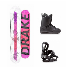 Женский сноуборд комплект DRAKE CHARM + DRAKE GT