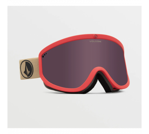 Маска VOLCOM FOOTPRINTS 2024 ORANGE SHOCK/SAND LIGHT BRONZE