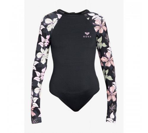 Женская лайкра (купальник) ROXY Sunny Floral Long Sleeves Swimsuit 2025 Floral Black