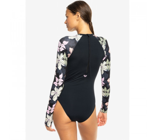 Женская лайкра (купальник) ROXY Sunny Floral Long Sleeves Swimsuit 2025 Floral Black