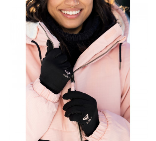 Женские перчатки ROXY HydroSmart Snowboard/Ski Glove Liner 2025 BLACK