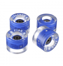 Светящиеся колёса FishSkateboards 59мм Blue