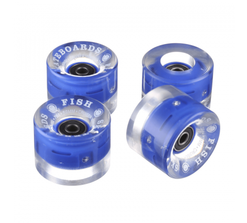 Светящиеся колёса FishSkateboards 59мм Blue