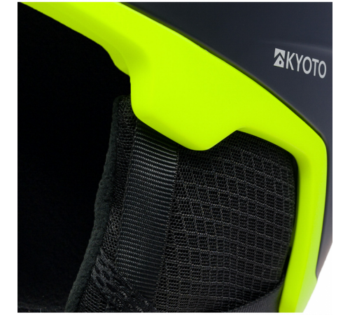 Шлем KYOTO DABURU 2024 HELMET BLACK/ACID YELLOW