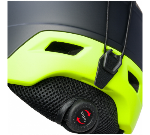 Шлем KYOTO DABURU 2024 HELMET BLACK/ACID YELLOW