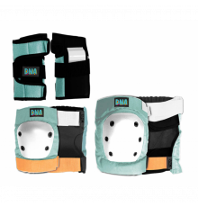 Комплект защиты для скейтборда DNA PASTEL GREEN KNEE & ELBOW KIDS PACK
