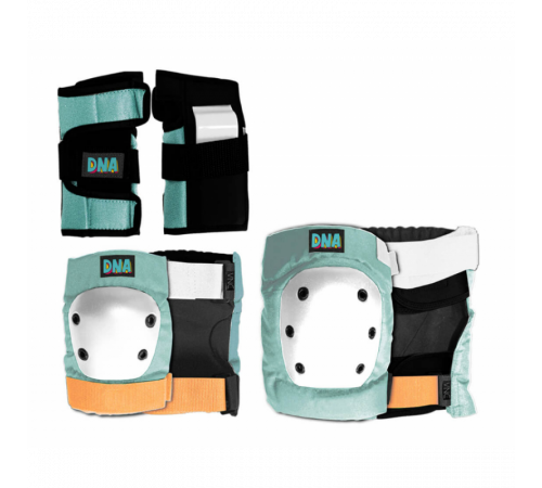 Комплект защиты для скейтборда DNA PASTEL GREEN KNEE & ELBOW KIDS PACK