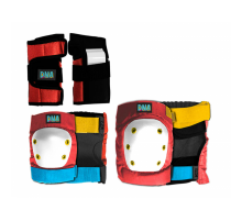 Комплект защиты для скейтборда DNA RED KNEE & ELBOW KIDS PACK