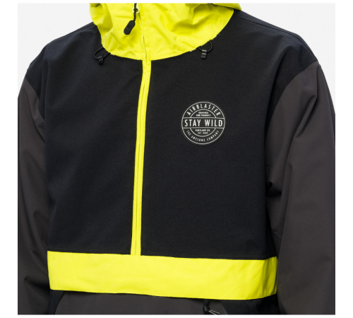 Анорак AIRBLASTER TRENCHOVER JACKET 2024 BLACK SAFETY