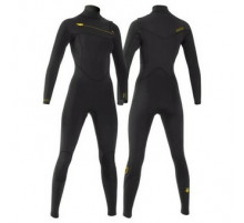 Гидрокостюм женский MDNS Puur Women Yulex 3/2 mm CZ Black/Yellow 2022
