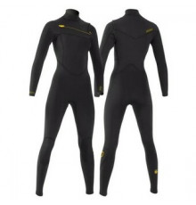 Гидрокостюм женский MDNS Puur Women Yulex 3/2 mm CZ Black/Yellow 2022