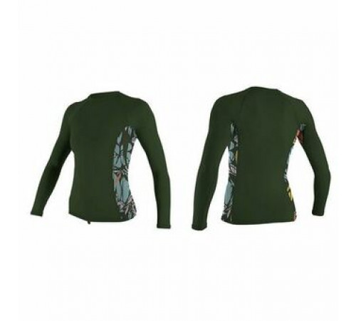 Гидромайка женская длинный рукав O'Neill WMS SIDE PRINT L/S RASH GUARD 2020