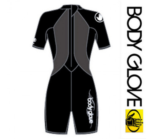 Женский гидрокостюм Body Glove 2015 Pro3 2/1MM Springsuit Shoty Black