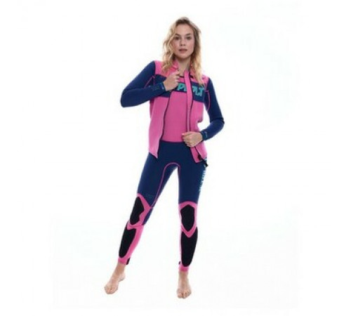 Гидрокостюм женский длинный без рукавов+гидрокуртка на молнии Jetpilot RX Jane/Jacket Navy/Pink 2022